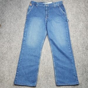LAPCO FR Jeans Mens 36x30 Blue Flame Resistant Carpenter Denim Workwear Pants